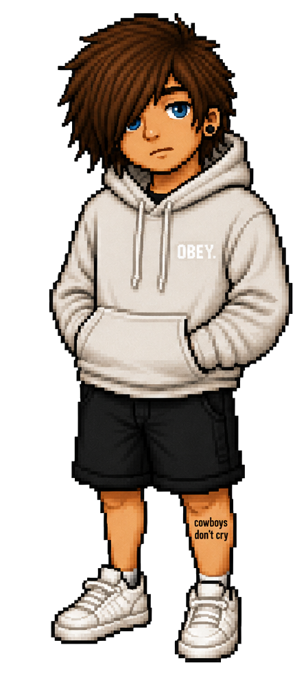 Pixel-art portrait of Reid